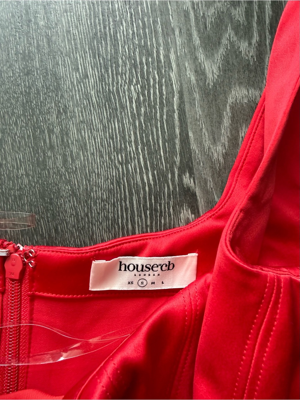 House of CB Red Corset Tank Top - Picture 8 of 11